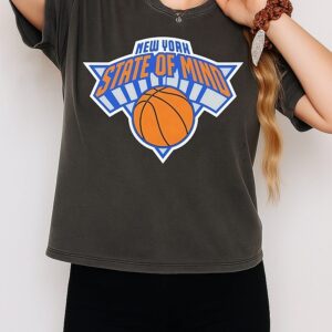 New York State Of Mind New York Knicks Parody Logo T-Shirt