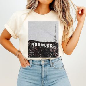 Norwood Hills Sign Hollywood Parody T-Shirt
