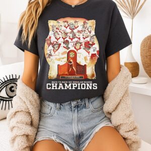 Oklahoma Sooners Back To Back Sec Regular Season Softball Champs 2026 T-Shirt