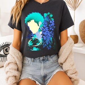One Piece Zoro Wisteria Pirate Flowers T-Shirt