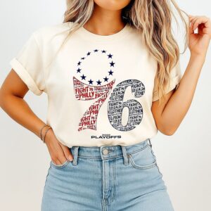 Philadelphia 76ers Game 3 Fight For Philly Fight For Each Other 2026 Playoffs T-Shirt