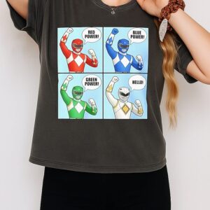 Power Red Power Blue Power Green Power Hello T-Shirt