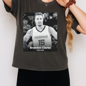 Rest In Peace Memphis Grizzlies Brandon Clarke 1996 2026 T-Shirt
