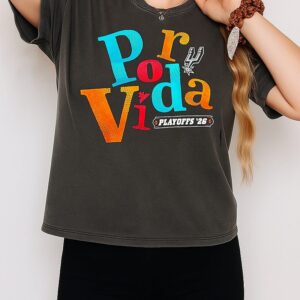 San Antonio Spurs Por Vida 2026 NBA Playoffs T-Shirt