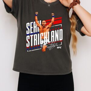 Sean Strickland Ufc Fighter Signature Graphic T-Shirt