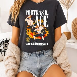 Sketchyco Portgas D. Ace Anime Graphic T-Shirt