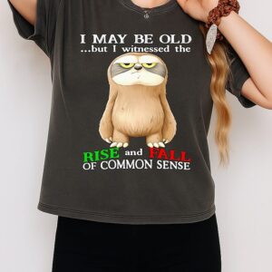 Sloth I May Be Old But I Witnessed The Rise And Fall Of Common Sense T-Shirt