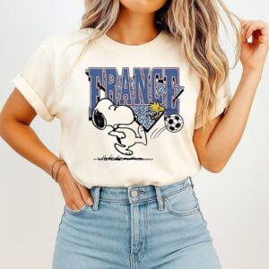 Snoopy And Woodstock X France Soccer World Cup 2026 T-Shirt