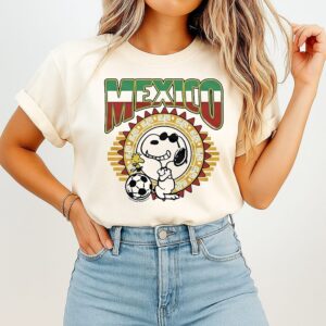 Snoopy And Woodstock X Mexico Soccer World Cup 2026 T-Shirt