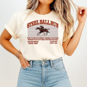 Steel Ball Run The World’s First Cross Country Horse Race In The United States T-Shirt