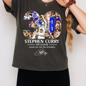 Stephen Curry 30 44p 10r The Legend Thank You For The Memories T-Shirt