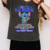 Stitch Yes I’m Old School I Was Raised Properly T-Shirt