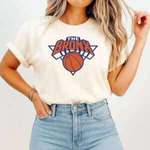 The Bronx Basketball 2026 Playoff New York Knicks Parody Logo T-Shirt