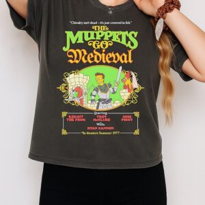 The Muppets Go Medieval Kermit The Frog Troy Mcclure Miss Piggy T-Shirt