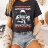 Three Wolves If You Kick Me When I’m Down You Better Pray I Don’t Get Up T-Shirt