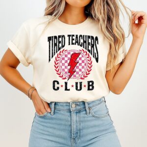 Tired Teachers Club Logo T-Shirt