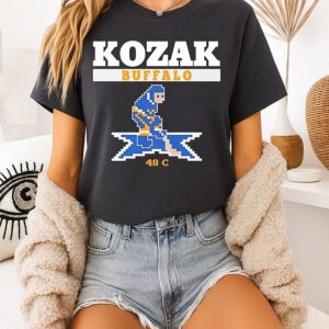 Tyson Kozak Buffalo Sabres 48 C Retro Hockey T-Shirt