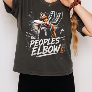 Victor Wembanyama San Antonio Spurs Player The Peoples Elbow T-Shirt
