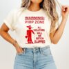 Warning Pimp Zone T All Violators Will Be Bitch Slapped T-Shirt