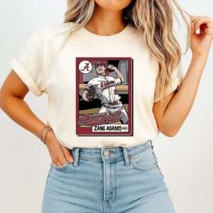 Zane Adam University Of Alabam Baseball Card Cartoon T-Shirt