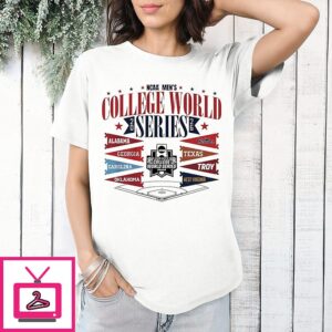 2026 NCAA Men’s Baseball College World Series Field 8-Team T-Shirt