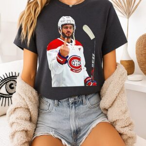 Alex Newhook Montreal Canadiens NHL Hockey Middle Finger T-Shirt