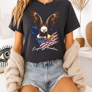 American Eagle Of Freedom Fire T-Shirt