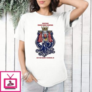 Arsenal 2025 2026 Premier League Champions Cape Fear Gooners Wilmington Nc T-Shirt