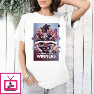 Aston Villa Europa League Winners 2025-26 T-Shirt