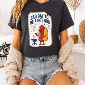 Bad Day To Be A Hot Dog Funny T-Shirt