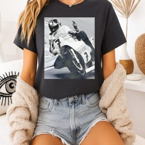 Barry Sheene Racing Middle Finger Meme T-Shirt