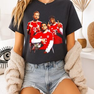Bayern France Stars Harry Kane Luis Díaz And Michael Olise Middle Finger T-Shirt