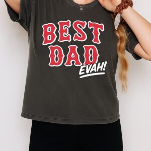 Best Dad Evah Home Team Baseball T-Shirt