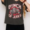 Bunch Of Jerks Carolina Hurricanes Hockey Skeleton T-Shirt