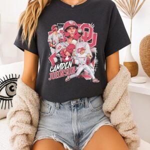 Camden Johnson Oklahoma Sooners Baseball Collage Graphic T-Shirt