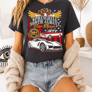 Car Show Springhill North Albany Bryant Park 14th Annual 2026 July 4th Independence Day T-Shirt