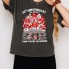 Carolina Hurricanes 1997-2026 30th Anniversary Thank You For The Memories Signatures T-Shirt