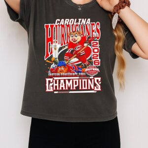 Carolina Hurricanes Beat Philadelphia Flyers 2026 NHL Eastern Conference Champions Mascot T-Shirt