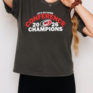 Carolina Hurricanes Let’s Go Canes Conference Champions 2026 T-Shirt