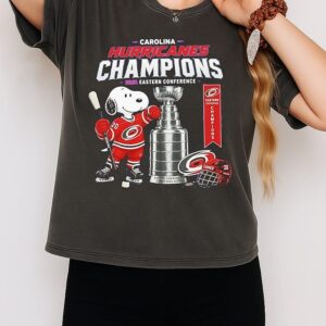 Carolina Hurricanes X Snoopy 2026 NHL Eastern Conference Champions T-Shirt
