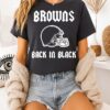 Cleveland Browns Back In Black Rugby Logo T-Shirt