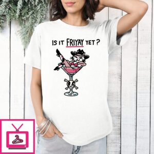 Cowboy Catwoman Is It Friday Yet Cartoon T-Shirt
