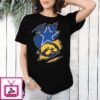 Dallas Cowboys And Iowa Hawkeyes Two Teams One Heart Scratch T-Shirt