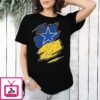 Dallas Cowboys And Michigan Wolverines Two Teams One Heart Scratch T-Shirt