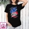 Dallas Cowboys And Ohio State Buckeyes Two Teams One Heart Scratch T-Shirt