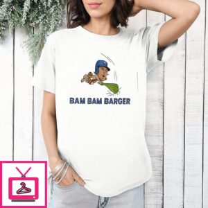 Davis Schneider Wearing Bam Bam Barger Addison Barger Toronto Blue Jays T-Shirt