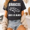 Denver Broncos Back In Black Rugby Logo T-Shirt