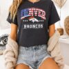 Denver Broncos NFL 1776-2026 250 Years 4th Of July American Flag T-Shirt