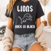 Detroit Lions Back In Black Rugby Logo T-Shirt