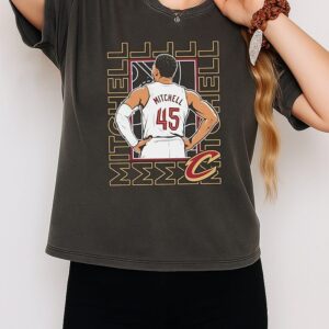 Donovan Mitchell Cleveland Cavaliers Repeat Pose Star T-Shirt